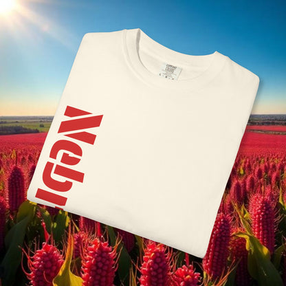 Lincoln Nebraska Area Code T-Shirt — White Tee with Red "Nebraska" & 402 Back Print, Soft-Style T-Shirt