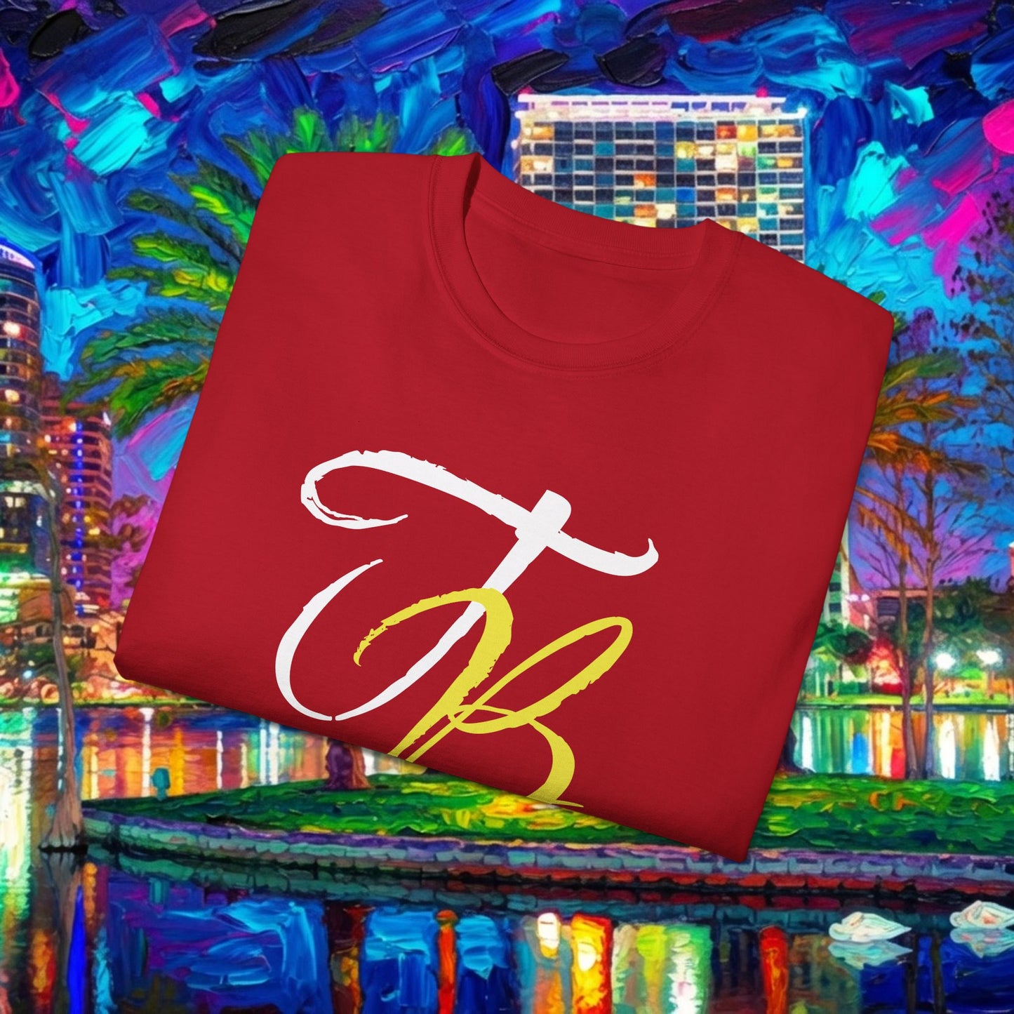 TB Monogram Tee — 813 Tampa Area Short-Sleeve T-Shirt