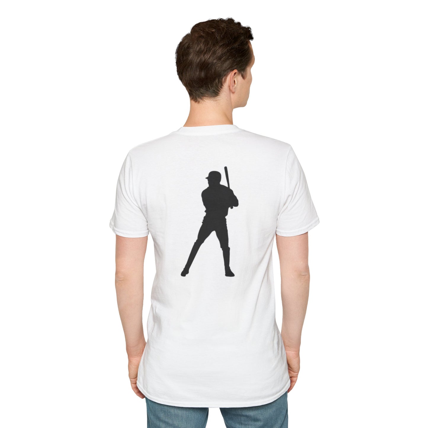 Baseball Batter Graphic T-Shirt — Silhouette Logo Tee