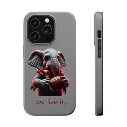 Elephant Football Case - Impact-Resistant Phone Cover, Unique Gift for Sports Lovers, Animal Case for Kids, Fun Accessories, Durable