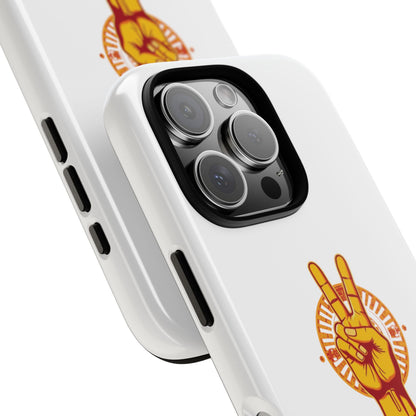 Victory Themed Stylish Phone Case - Tough Cases with Peace Sign Design, Customizable Phone Covers, Gift for Tojan Fans, Trendy Accessories