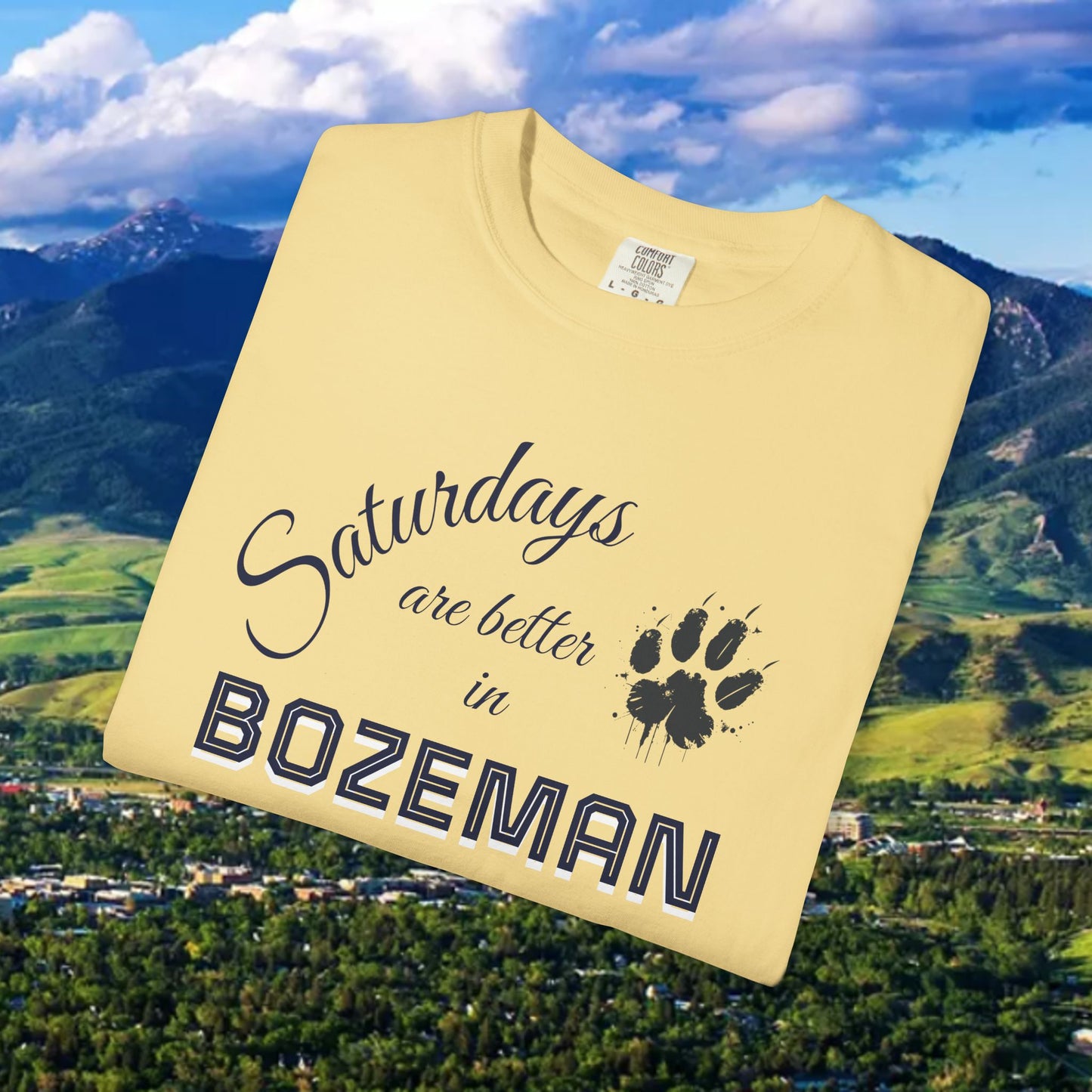 Bozeman Saturday T-shirt, Unisex Casual Tee, Weekend Vibes Shirt, Bozeman Gift, Summer Outing Apparel