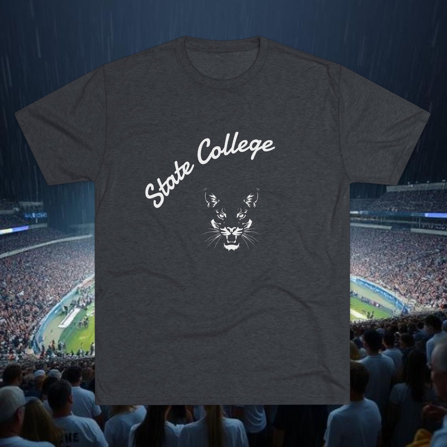 State College T-Shirt, Soft-Style Tri-Blend for Ultra Comfort, Perfect for Gameday and Tailgates