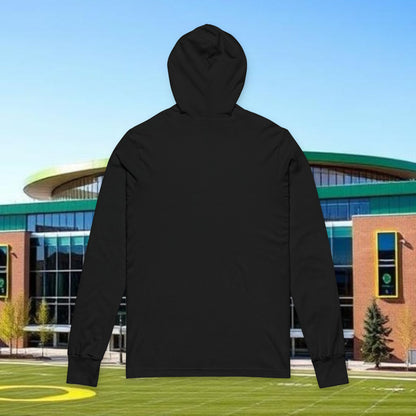 Duck Print Hoodie - Unisex Long Sleeve Tee, Casual Wear, Gift for Sports Fans, Comfortable Fashion, Perfect for Outdoor