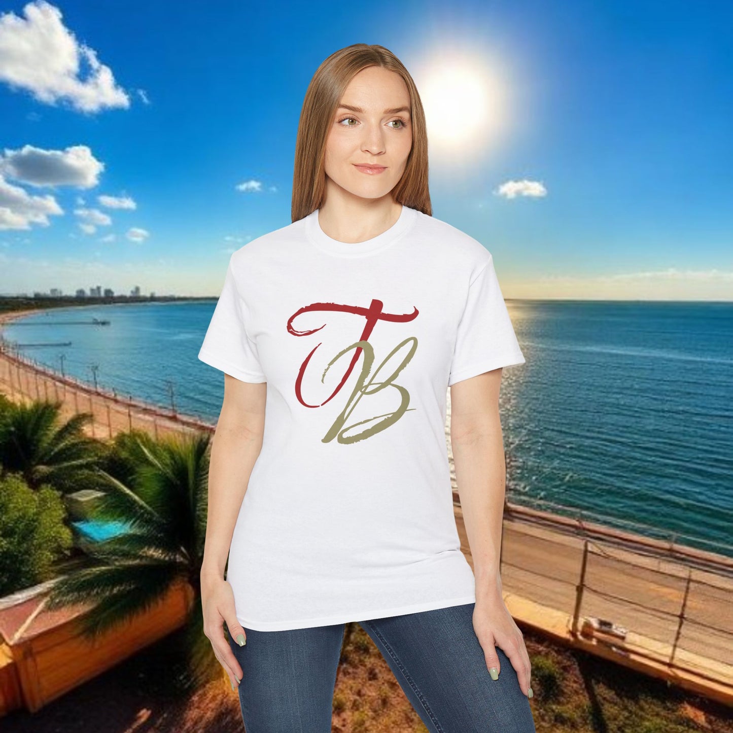 TB Monogram Tee — 813 Tampa Area Short-Sleeve T-Shirt