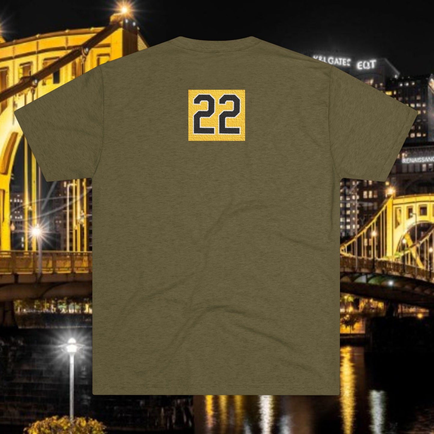 Baseball Stars Silhouette Tee — 22 Back Number Short-Sleeve Shirt