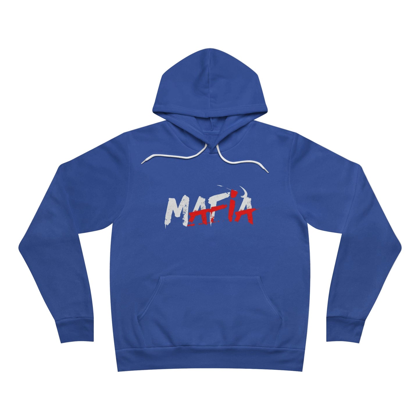 Hoodie — 'MAFIA' Graffiti Logo Pullover Hoodie, Vertical Area Code on the Back Perfect for GameDay