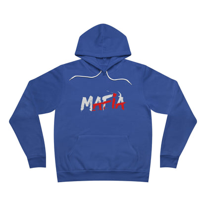 Hoodie — 'MAFIA' Graffiti Logo Pullover Hoodie, Vertical Area Code on the Back Perfect for GameDay