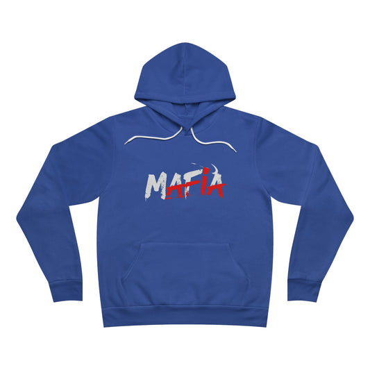 Hoodie — 'MAFIA' Graffiti Logo Pullover Hoodie, Vertical Area Code on the Back Perfect for GameDay