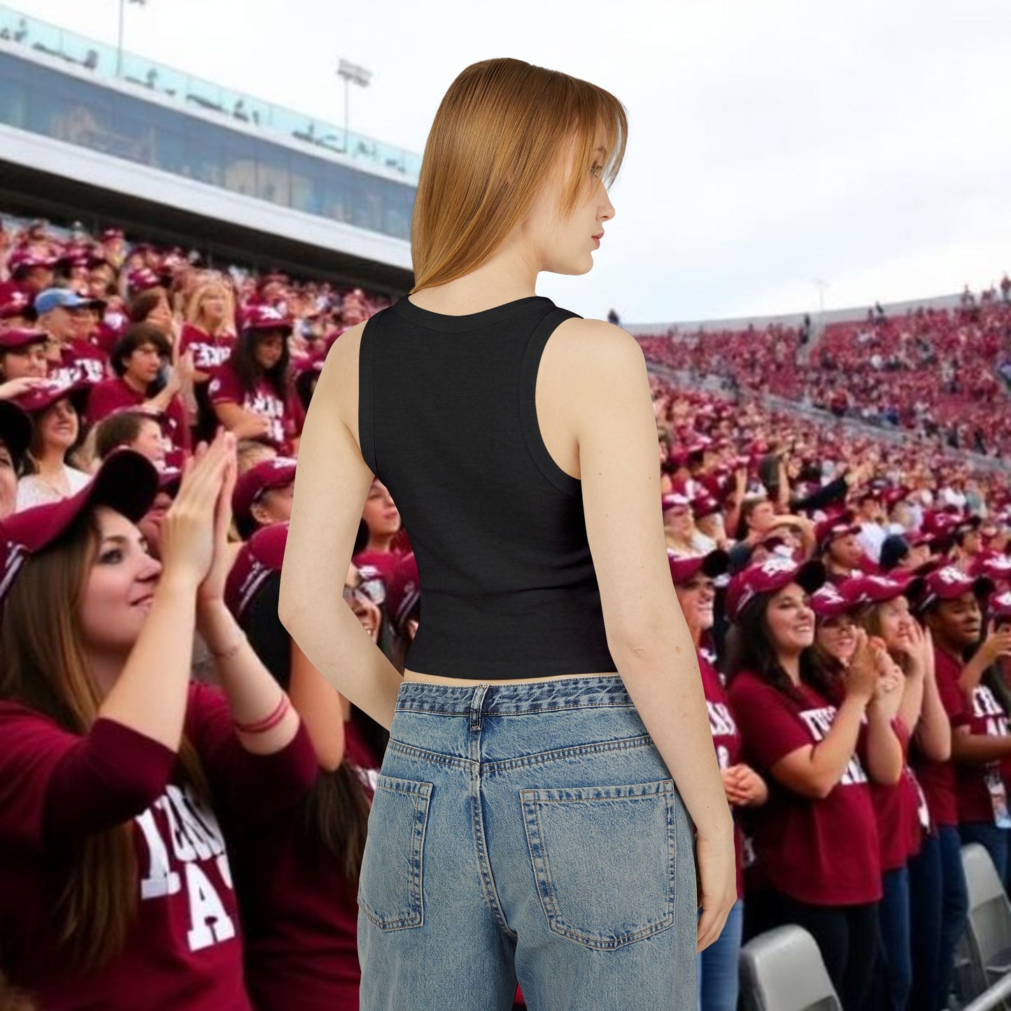 Cheerful Game Day Tank Top, Supportive Athletic Wear, Perfect for Sports Events, Casual Outing, Summer Gatherings, Gameday Fashion