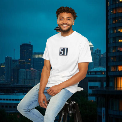 #51 Retro Unisex Garment-Dyed T-shirt with Minimalist 51 Design, Casual Wear, Seattle Fans, Birthday, Everyday Comfort