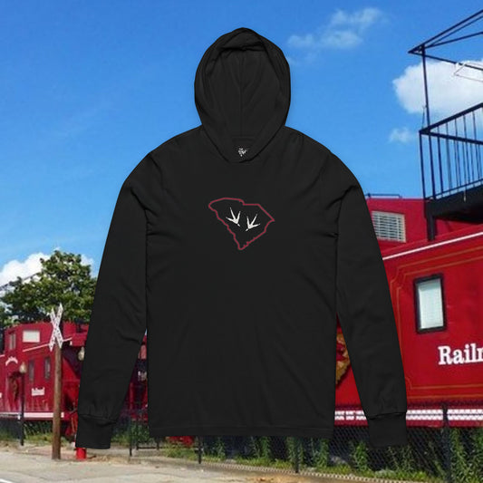 Long Sleeve Hoodie, South Carolina Fan Gear, Comfortable Sportswear, Ideal for Game Day, Perfect Gift for Fans
