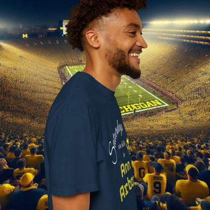 Ann Arbor Saturdays T-Shirt, Unisex Football Tee, Michigan Pride Shirt, College Game Day Apparel, Sports Fan Gift