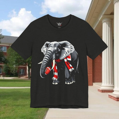Elephant Graphic Tee — Cute Elephant Wearing Scarf T-Shirt