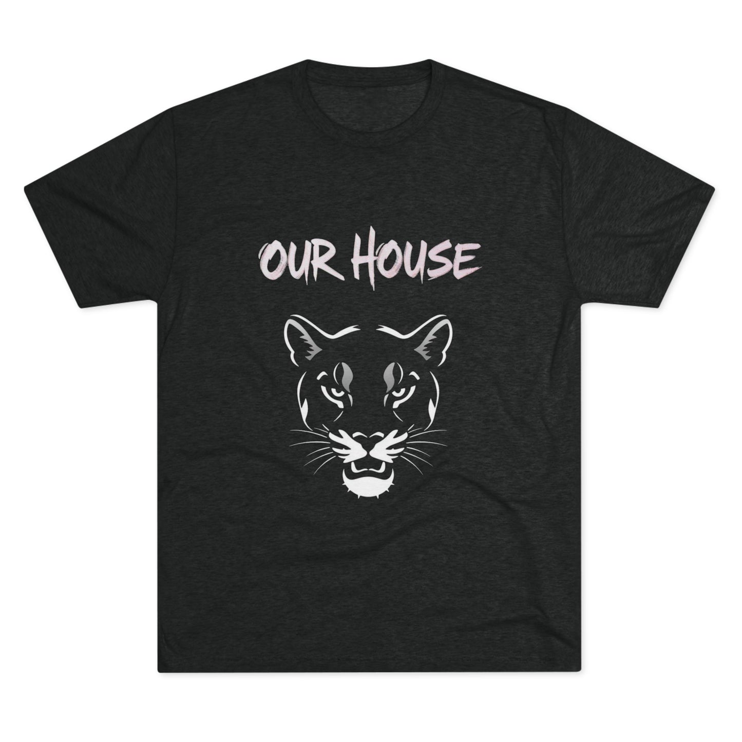 Our House Panther T-Shirt — Bold Cougar Face Graphic Tee