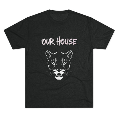 Our House Panther T-Shirt — Bold Cougar Face Graphic Tee