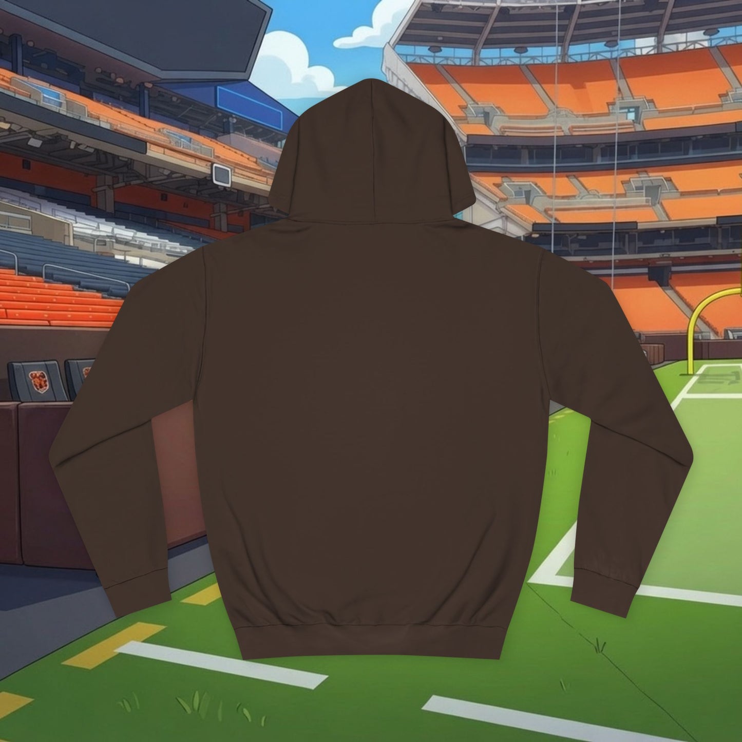 Hoodie - "Why" Paper Bag Face Graphic Pullover