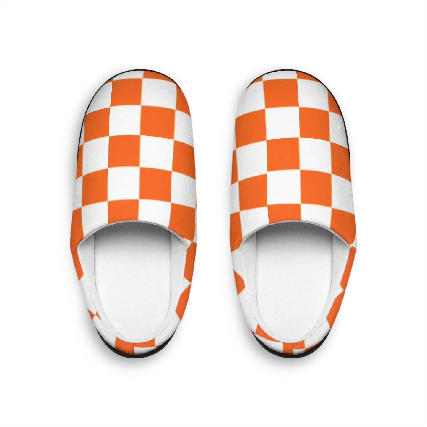 Checkered Women's Indoor Slippers | Cozy Footwear for Football Fans, Lounge, Fun Slippers for Fans