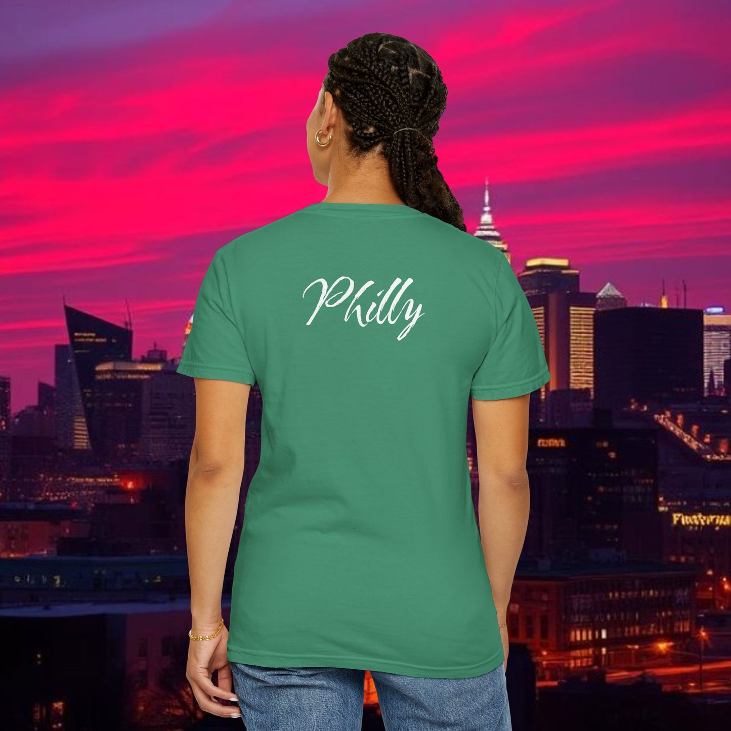 Philly Green Script T-Shirt