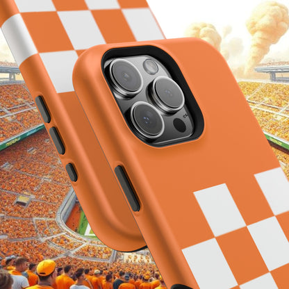 Vibrant Checkerboard Magnetic Tough Cases for Phones, Sports Fans' Accessory, Durable Protection, Tennessee Design, Custom Cases, Gift Ideas