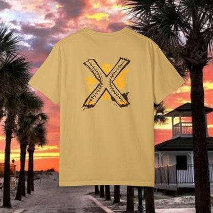 Number 2 Graphic T-Shirt — Bold Retro Patch Front & X Back Tee