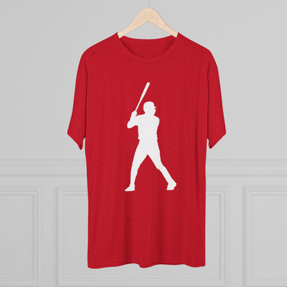 Baseball Stars Silhouette Tee - #13 on the Back, Baseball Legends, Soft Style Tri-Blend T-Shirt Perfect for Gameday