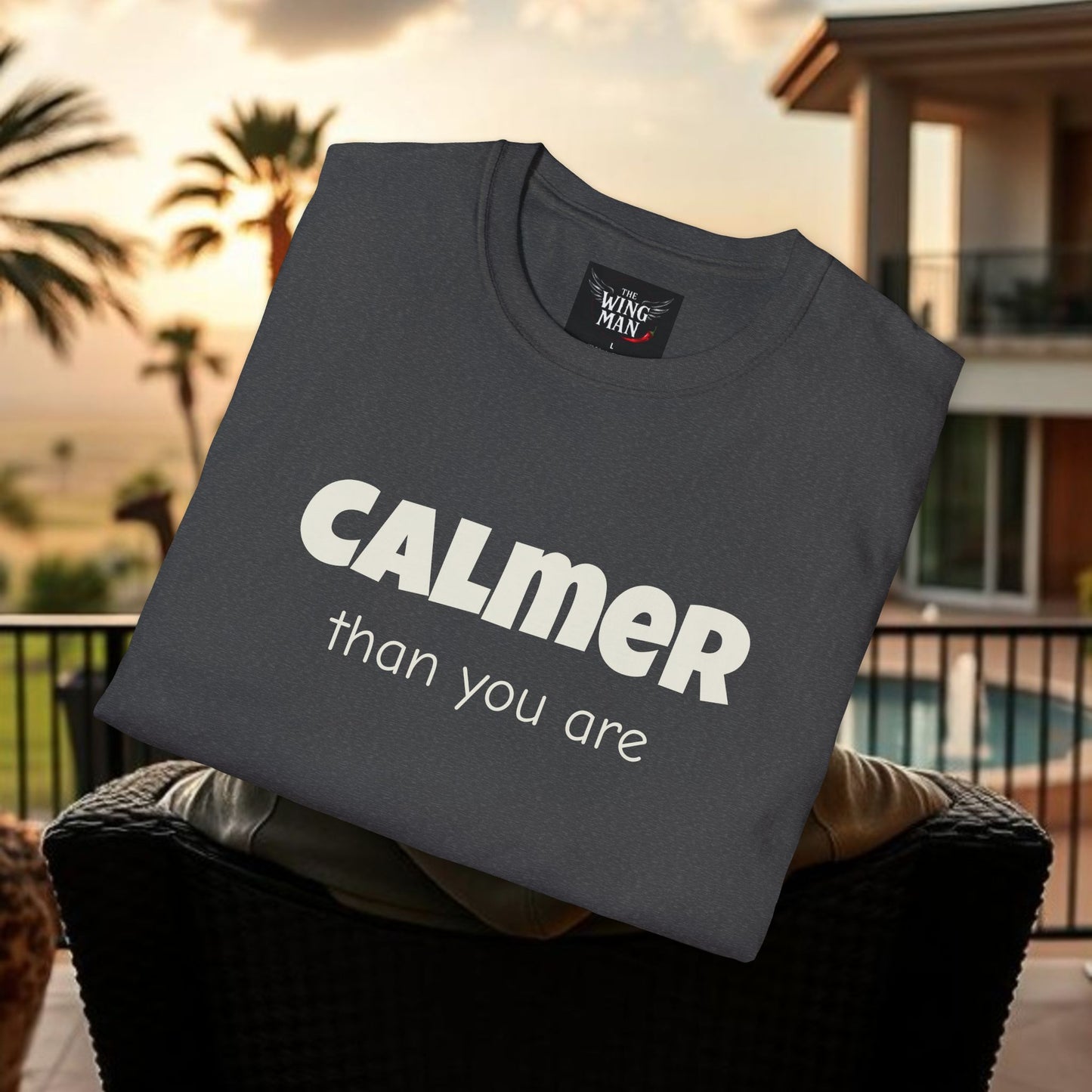 Calm Vibes Unisex Softstyle T-Shirt | Relaxing Tee, Chill Shirt, Gift for Stress Relief, Casual Wear, Mindfulness Apparel