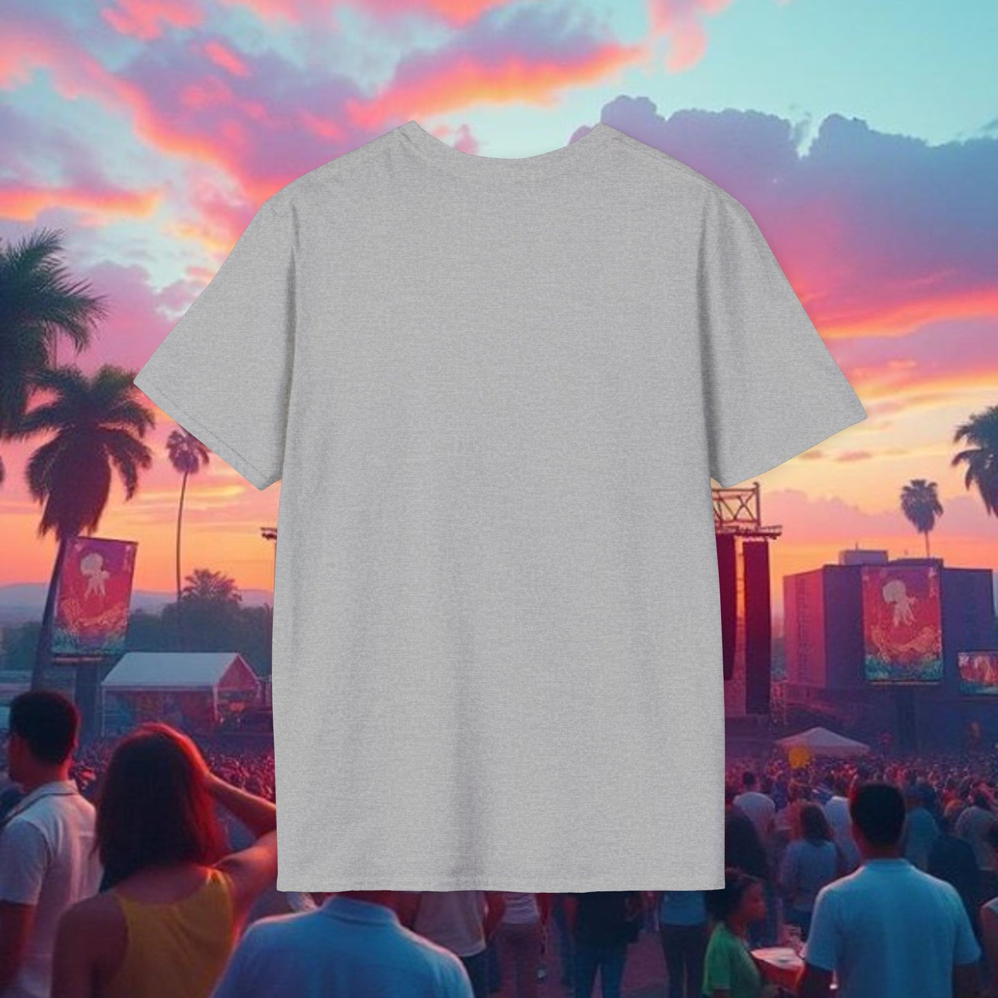 Colorful Acoustic Guitar T-Shirt, Music Lover's Tee, Festival Wear, Gift for Musicians, Vibrant Graphic Shirt