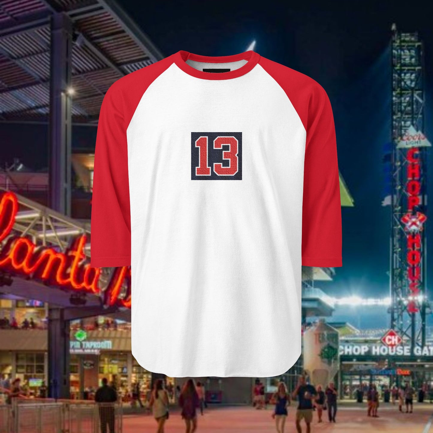 Baseball Stars Raglan Shirt, Unisex Tee for Sports Lovers, Perfect Gift for Game Day, Casual Outfit, Team Spirit Wear, Number 13 Shirt