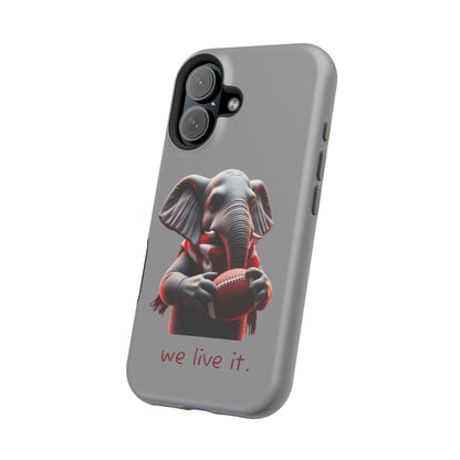 Elephant Football Case - Impact-Resistant Phone Cover, Unique Gift for Sports Lovers, Animal Case for Kids, Fun Accessories, Durable