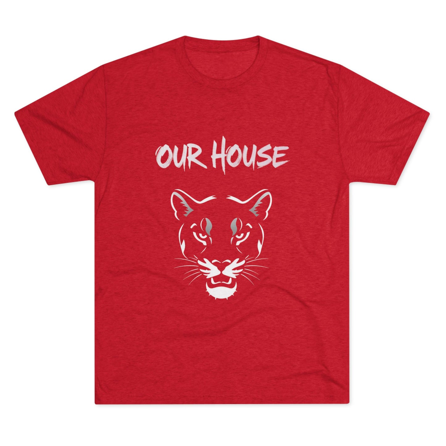Our House Panther T-Shirt — Bold Cougar Face Graphic Tee