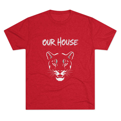 Our House Panther T-Shirt — Bold Cougar Face Graphic Tee