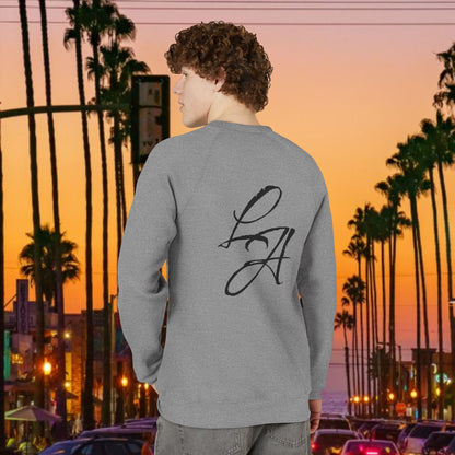 LA Script Raglan Sweatshirt, Super Soft Material and Comfortable Stylish Fit