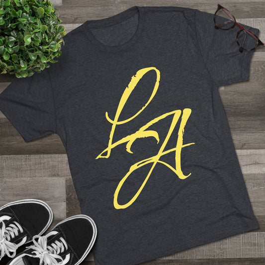 LA Script T‑Shirt — Vintage Los Angeles Graphic Tee, Super Soft Tri-Blend Material