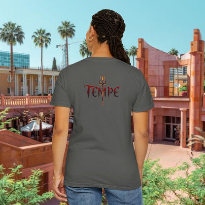 Tempe Trident Tee — 480 Vertical Number Front, Tempe Graphic Back