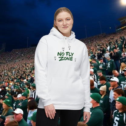 Unisex Hoodie, No Fly Zone Sweatshirt, College Apparel, Spartan Fan Gear, Gift for Him/Her, Made in USA