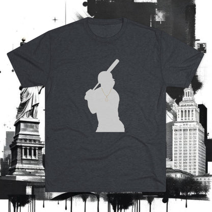 Baseball Silhouette Tee — New York 'G' Logo Short-Sleeve Shirt