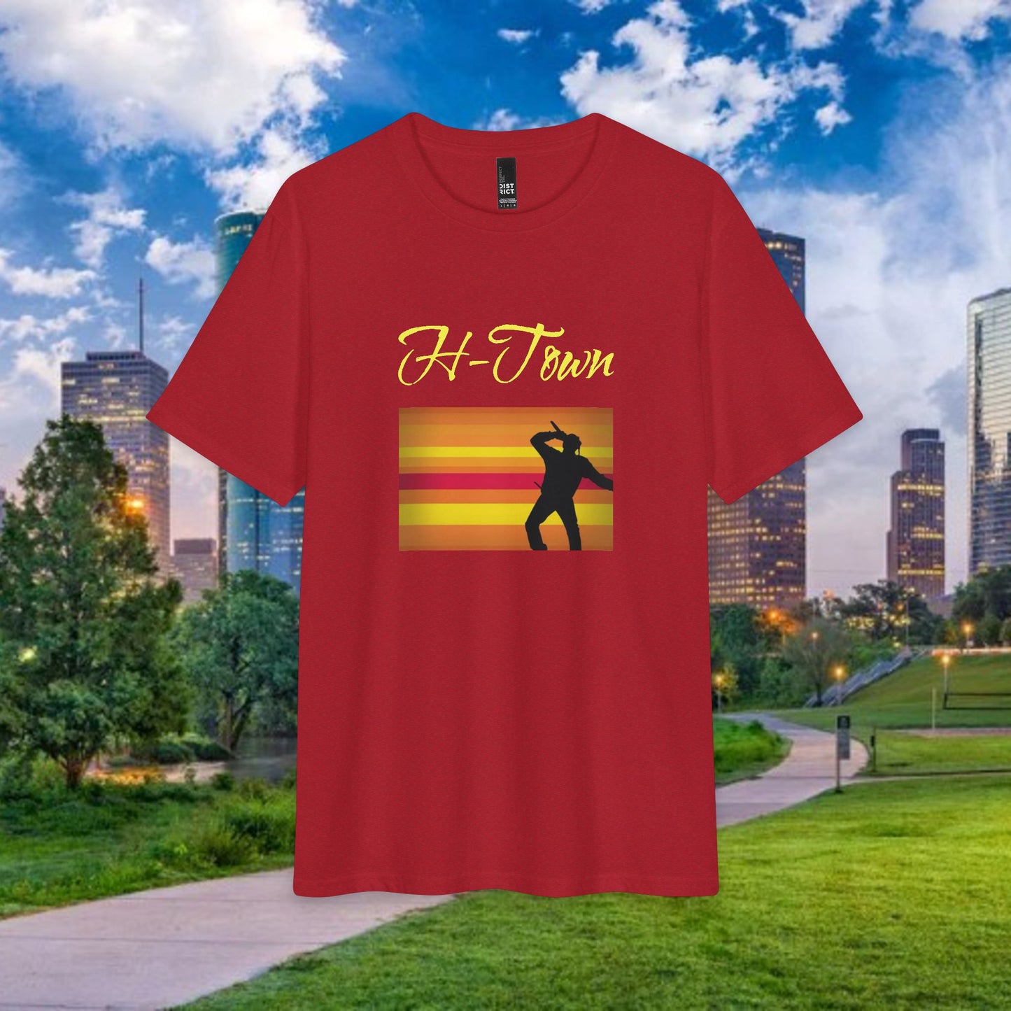 H-Town Retro Silhouette Tee