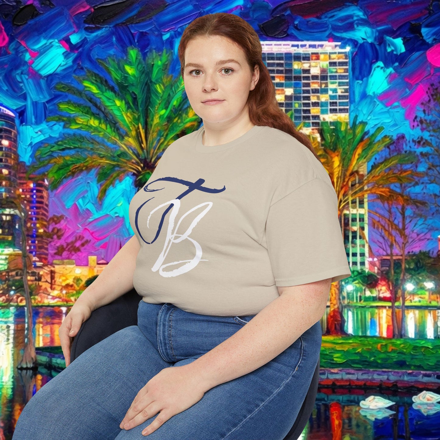 TB Monogram Tee — 813 Tampa Area Short-Sleeve T-Shirt