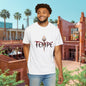 Unisex Garment-Dyed T-shirt with 'TEMPE' Design, Casual Summer Tee, Cool Streetwear Top, Perfect for Festivals