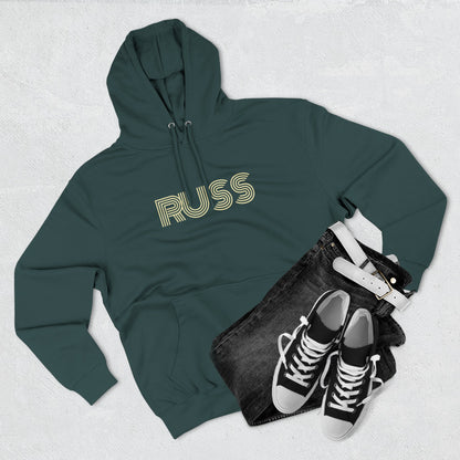 Russ Fleece Hoodie with RUSS Design, Perfect for Relaxation, Gifts, and Casual Outings, Urban Fashion, Rapper Hoodie