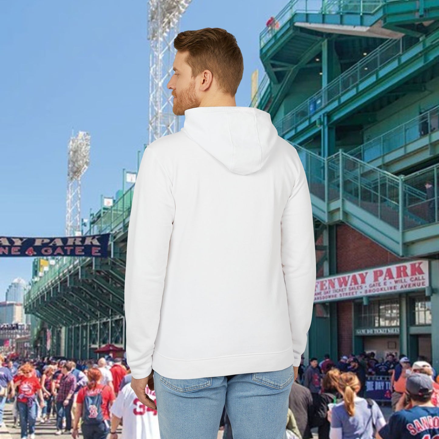 Dirty Water Unisex Fleece Hoodie with Boston Dirty Water Design, Cozy Casual Wear, Gift for Baseball Fans