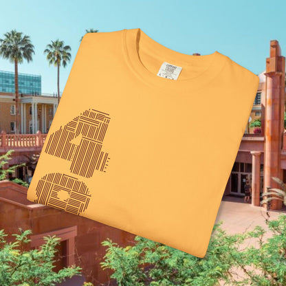 Tempe Trident Tee — 480 Vertical Number Front, Tempe Graphic Back