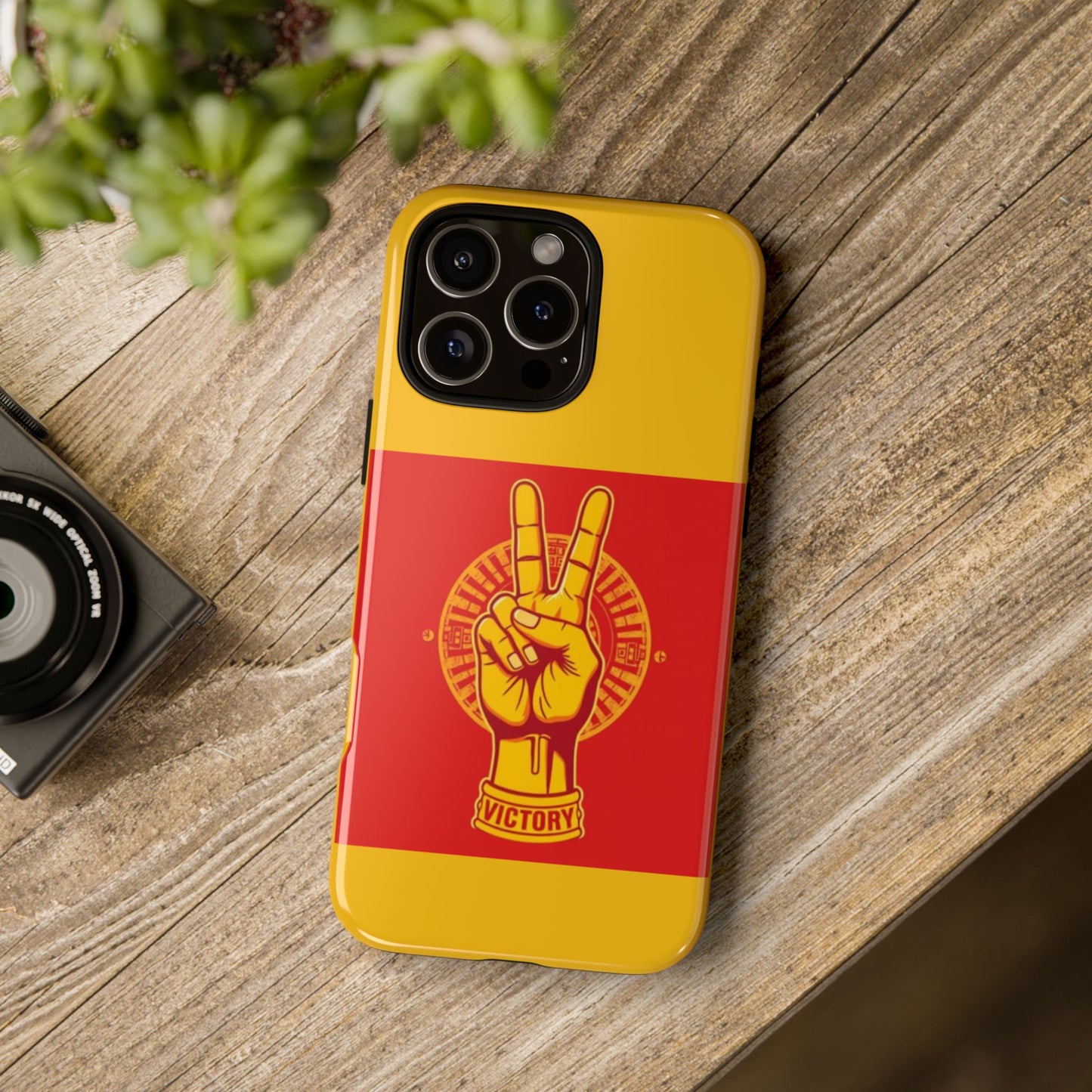 Victory Inspired Symbol Phone Case, Tough Phone Cover, Gift for Empowerment, Inspirational Tech Accessory, Unique Phone Protection