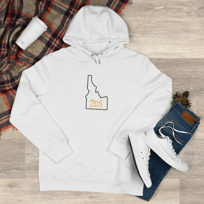 Idaho 208 King Hooded Sweatshirt, Cozy Hooded Sweatshirt, Unique Idaho Apparel, Perfect Gift for Outdoor Lovers, Casual Wear for All Seasons