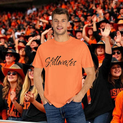 Stillwater Script T‑Shirt — Casual City Pride Tee, Soft-Style Shirt, Perfect for Gameday