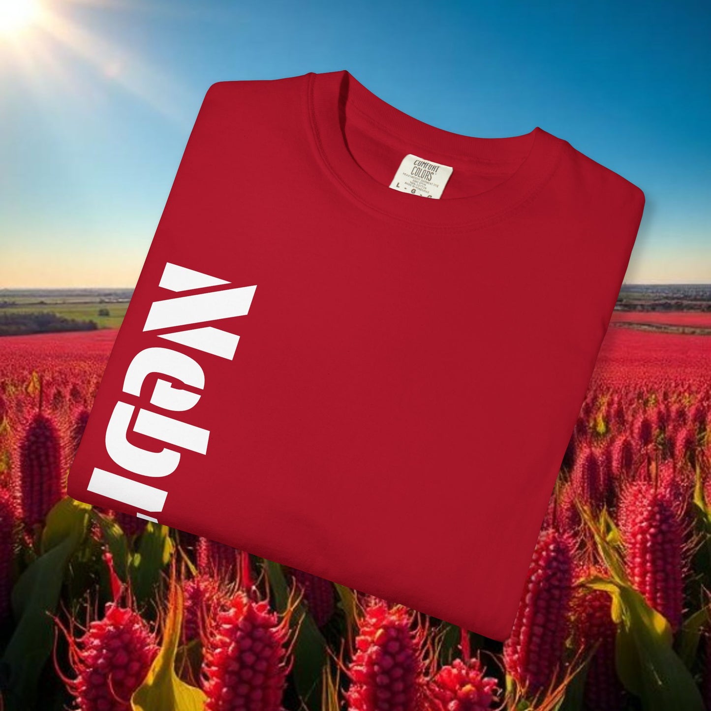 Lincoln Nebraska Area Code T-Shirt — White Tee with Red "Nebraska" & 402 Back Print, Soft-Style T-Shirt