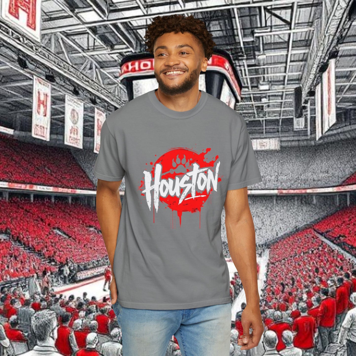 Houston Urban Vibes T-Shirt, Perfect for Tailgates and gameday. Soft-style T-Shirt. Ultra Comfort and style.