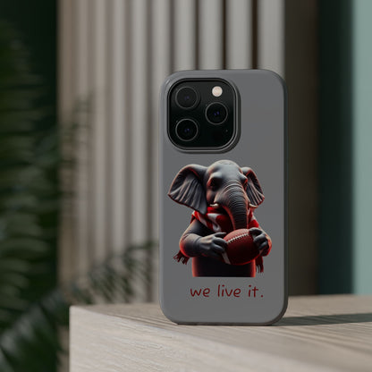 Elephant Football Case - Impact-Resistant Phone Cover, Unique Gift for Sports Lovers, Animal Case for Kids, Fun Accessories, Durable