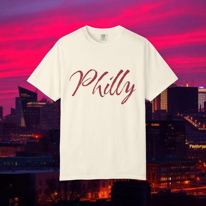 Philly Script T-Shirt — Handwritten City Pride Tee, Ultra Soft and Comfortable T-Shirt for any gameday.